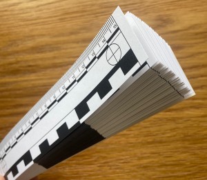 bloczek 25 skalówek 15 cm samoprzylepnych