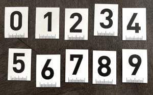 numerki magnetyczne 0-9 // 3x4 cm