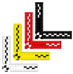 zestaw 4 skalówek kątowych magnetycznych 10x10 cm